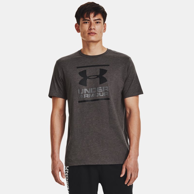 Herren Under Armour GL Foundation Kurzarm-T-Shirt Charcoal Medium Heather / Graphite / Schwarz 3XL